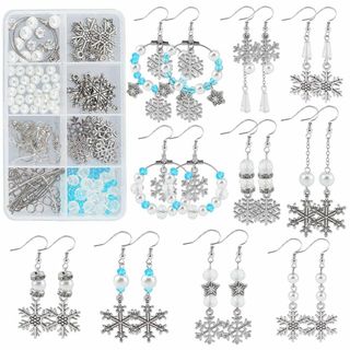 【特価商品】SUNNYCLUE　【雪の涙】　10対　クリスマス　ピアス　手作り　(その他)