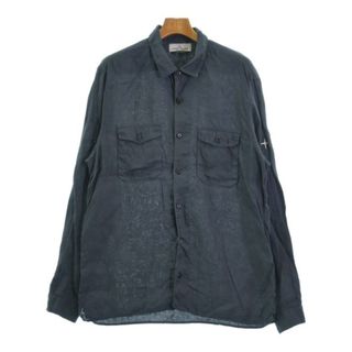 ストーンアイランド(STONE ISLAND)のSTONE ISLAND ストーンアイランド カジュアルシャツ XL 紺系 【古着】【中古】(シャツ)