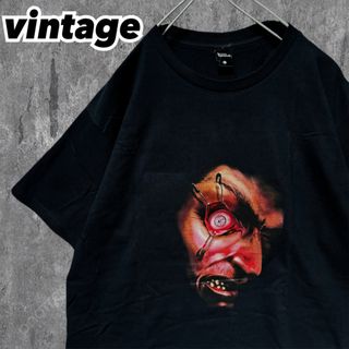 ヴィンテージ(VINTAGE)のデジクロ 半袖Tシャツ ムービング•アイボール ホラー ハロウィン仮装 おもしろ(Tシャツ/カットソー(半袖/袖なし))