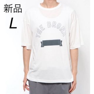 コーエン(coen)の【新品】コーエン coen WプリントカレッジTシャツ　Lサイズ(Tシャツ/カットソー(半袖/袖なし))