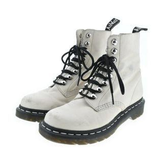 ドクターマーチン(Dr.Martens)のDr.Martens ドクターマーチン ブーツ UK5(23.5cm位) 白 【古着】【中古】(ブーツ)