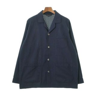 ブルックスブラザース(Brooks Brothers)のBrooks Brothers カジュアルシャツ M 紺(ストライプ) 【古着】【中古】(シャツ)