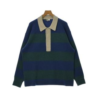 イザベルマラン(Isabel Marant)のISABEL MARANT イザベルマラン ニット・セーター M 紺x緑 【古着】【中古】(ニット/セーター)