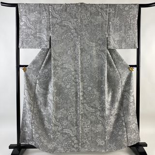 小紋 身丈161cm 裄丈65cm 正絹 名品 【中古】(着物)