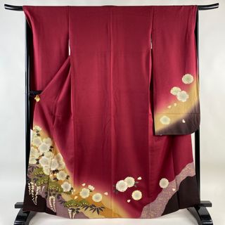 振袖 身丈166cm 裄丈68cm 正絹 名品 【中古】(着物)