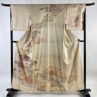 訪問着 身丈160cm 裄丈66cm 正絹 名品 【中古】(着物)