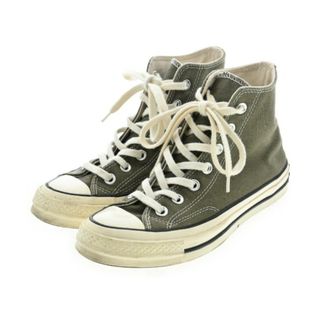 コンバース(CONVERSE)のCONVERSE コンバース スニーカー UK5 1/2(24cm位) カーキ 【古着】【中古】(スニーカー)