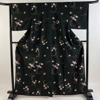 小紋 身丈164.5cm 裄丈65cm 化繊 美品 優品 【中古】(着物)