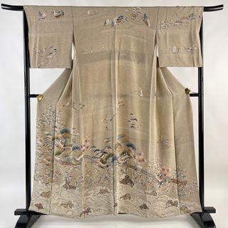 訪問着 身丈160cm 裄丈66cm 正絹 名品 【中古】(着物)