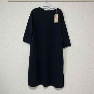 ムジルシリョウヒン(MUJI (無印良品))の無印良品　七分袖ワンピース(ひざ丈ワンピース)