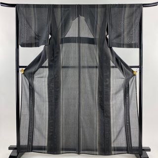 結城紬 身丈164cm 裄丈66cm 正絹 美品 逸品 【中古】(着物)