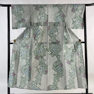 浴衣 身丈150cm 裄丈64.5cm 綿 名品 【中古】(浴衣)