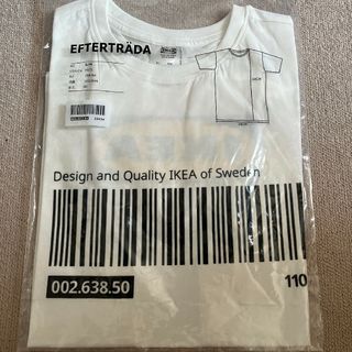 イケア(IKEA)の未開封 IKEA エフテルトレーダ Tシャツ ホワイト  S/M(Tシャツ(半袖/袖なし))