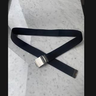 zoe  Roller belt / silver × black(ベルト)