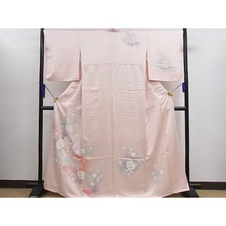 平和屋1■訪問着　刺繍　枝花文　逸品　CAAD0246fb(着物)