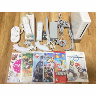 Wii - Wii本体　 ソフト6本セット