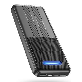 モバイルバッテリー 軽量 PSE 22800mAh 【215g超軽量 2台同時充(バッテリー/充電器)