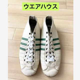 ウエアハウス(WAREHOUSE)のウエアハウス　スニーカー　白×緑(スニーカー)