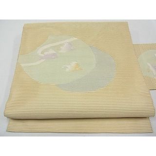 平和屋1■夏物　八寸名古屋帯　絽綴れ　千鳥　逸品　CAAB8714tx(帯)