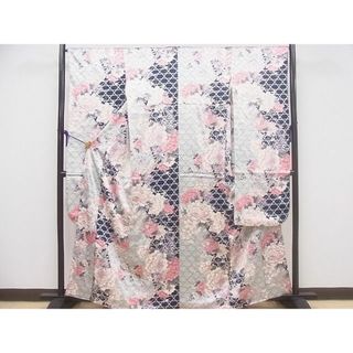 平和屋1■豪華振袖　籠目牡丹花文　やまと誂製　逸品　CAAB9375ev(振袖)