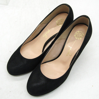 ピシェアバハウス パンプス ラウンドトゥ ブランド シューズ 靴 日本製 黒 レディース 34サイズ ブラック PICHE ABAHOUSE(ハイヒール/パンプス)