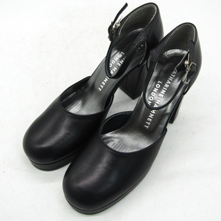 キャサリンハムネット(KATHARINE HAMNETT)のキャサリン・ハムネット パンプス ハイヒール ブランド シューズ 靴 日本製 黒 レディース 22サイズ ブラック KATHARINE HAMNETT(ハイヒール/パンプス)