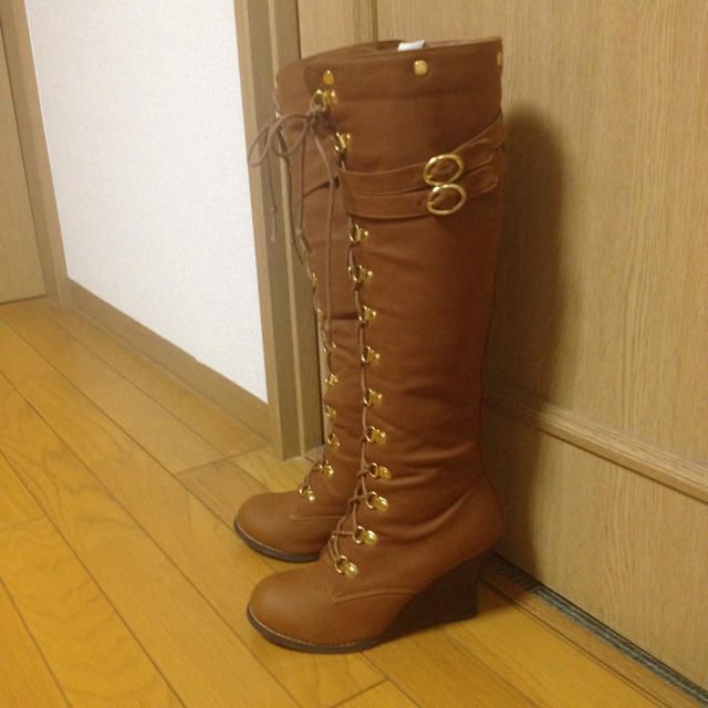 キャメルブーツ👢 レディースの靴/シューズ(ブーツ)の商品写真