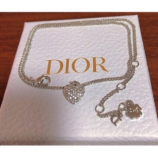 Christian Dior - Dior ディオール ネックレス シルバー ハート 可愛い シンプル