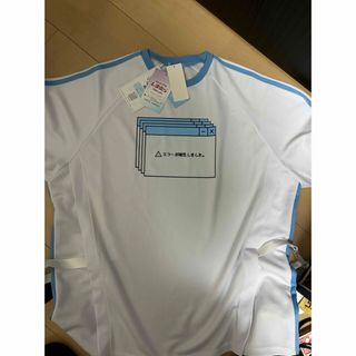 シマムラ(しまむら)の新品3L！ぬた。×しまむらサイドベルトキリカエTシャツ  白(Tシャツ(半袖/袖なし))