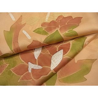 平和屋着物■上質な小紋　更紗花文　三越扱い　逸品　CAAB9471ut(着物)