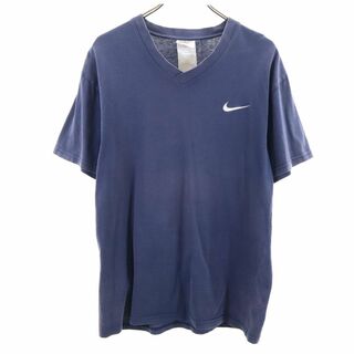 ナイキ(NIKE)のナイキ 90s 00s 白タグ オールド 半袖 Tシャツ L ブルー系 NIKE 刺繍 メンズ(Tシャツ/カットソー(半袖/袖なし))