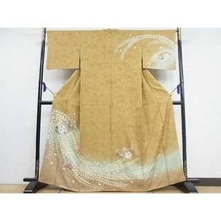 平和屋1■訪問着　地紙花文　暈し染め　金銀彩　やまと誂製　逸品　CAAB9452ut(着物)