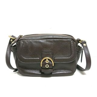 コーチ(COACH)のCOACH(コーチ) ショルダーバッグ - F25150 ダークブラウン レザー(ショルダーバッグ)