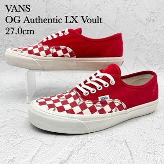 バンズボルト(VANS VAULT)の【美品】VANS オーセンティック ボルト OG レッド スエード チェック(スニーカー)