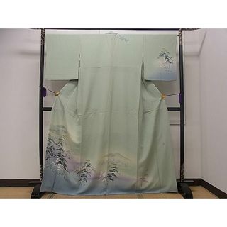 平和屋1■訪問着　友禅作家物　松竹梅　暈し染め　逸品　CAAB0947dy(着物)