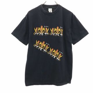 アルスタイル プリント 半袖 Tシャツ M ブラック系 ALSTYLE メンズ(Tシャツ/カットソー(半袖/袖なし))