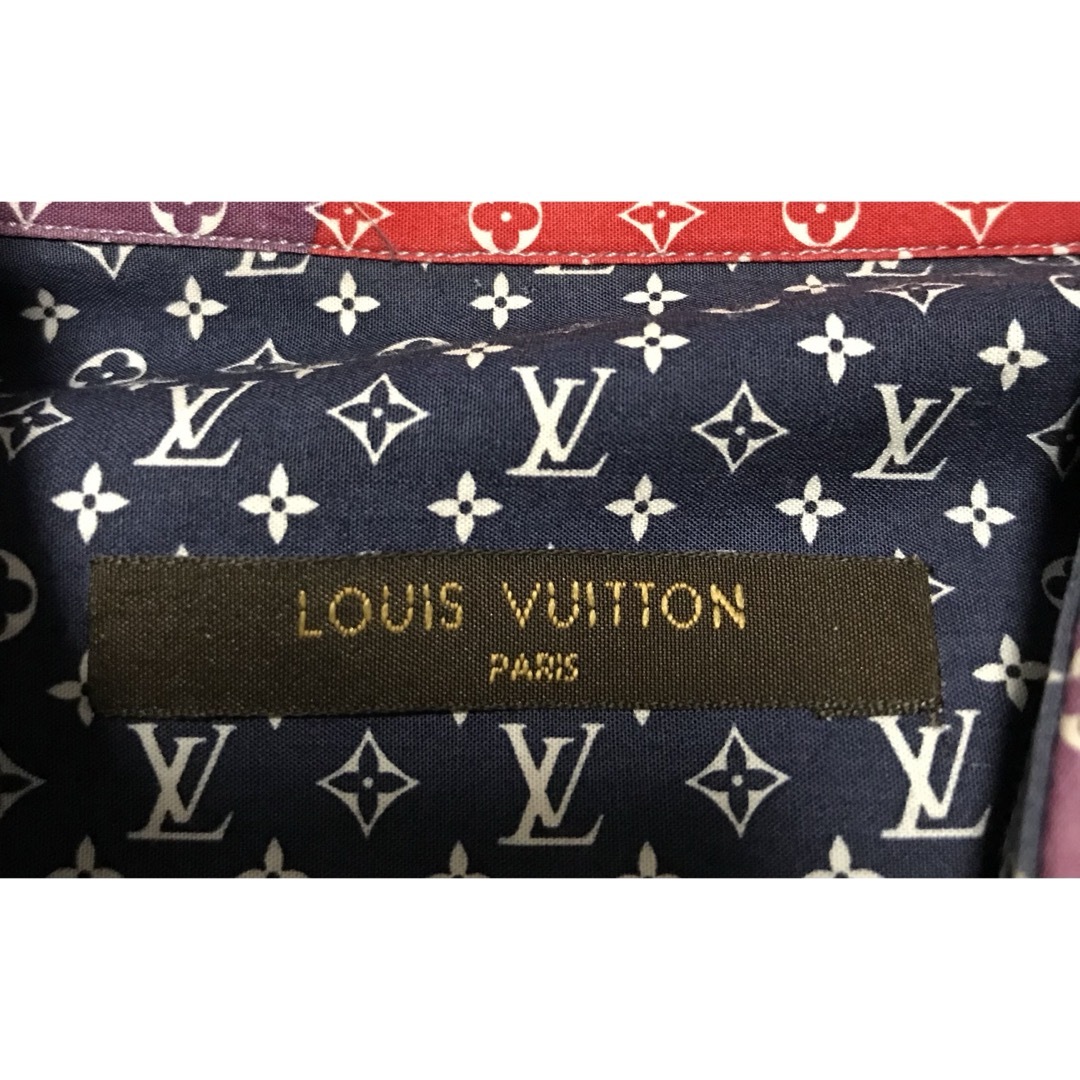 LOUIS VUITTON - ルイヴィトン ロゴスターモノグラム柄シャツの LOUIS VUITTON - ルイヴィトン ロゴスターモノグラム柄シャツの