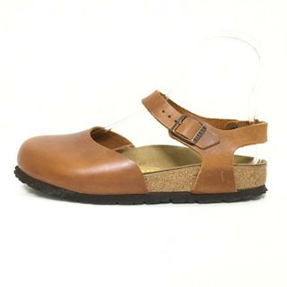 ビルケンシュトック(BIRKENSTOCK)のBIRKEN STOCK(ビルケンシュトック) サンダル 39 レディース - ブラウン レザー(サンダル)