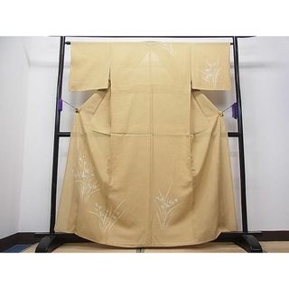 平和屋1■夏物　訪問着　変わり絽　手描き　草花文　逸品　CAAB6473ua(着物)