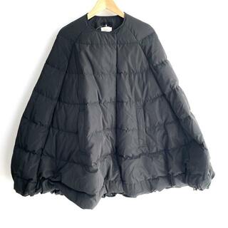 LE PHIL(ルフィル) ダウンコート サイズ0 XS レディース美品  - 黒 変形袖/ポンチョ型/冬(ダウンコート)
