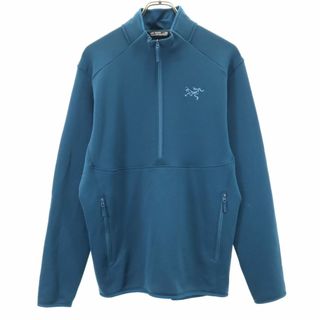 アークテリクス(ARC'TERYX)のアークテリクス アウトドア ハーフジップ ジップジャケット M 青系 ARC'TERYX プルオーバー 裏起毛 メンズ(その他)