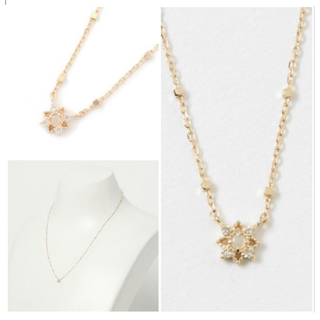 ミロワ(MIROIR)のmiroir opal＆diamond necklace(ネックレス)