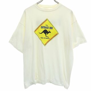 PENMANS 両面プリント 半袖 Tシャツ XL ホワイト PENMANS メンズ(Tシャツ/カットソー(半袖/袖なし))