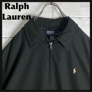 POLO RALPH LAUREN - 古着 90s ラルフローレン ブルゾン スウィングトップ 刺繍ロゴ