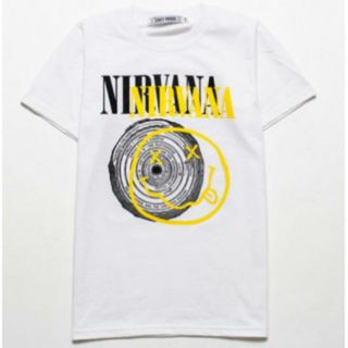 半袖 Tシャツ ニルヴァーナ  ニコサークル M 白 メンズ レディース(Tシャツ/カットソー(半袖/袖なし))