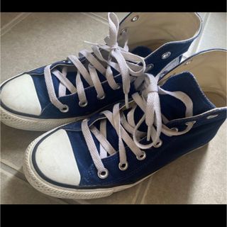 コンバース(CONVERSE)のコンバース　converse  スニーカー　ハイカット　ネイビー　23.5cm(スニーカー)