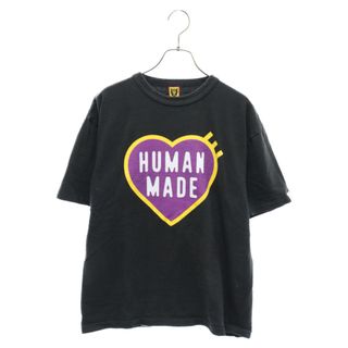 ヒューマンメイド(HUMAN MADE)のHUMAN MADE ヒューマンメイド 22AW HEART GRAPHIC T-SHIRT #12 ハートグラフィック半袖Tシャツ ブラック/パープル(Tシャツ/カットソー(半袖/袖なし))