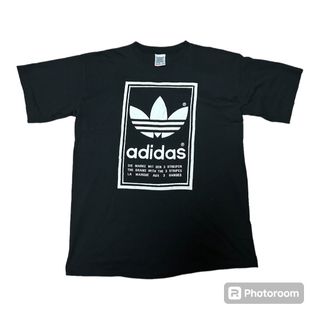 アディダス(adidas)の90s DEADSTOCK USA製 adidas プリント Tシャツ L ①(Tシャツ/カットソー(半袖/袖なし))