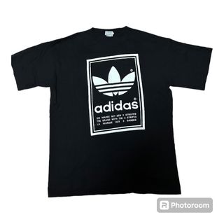 アディダス(adidas)の90s DEADSTOCK USA製 adidas プリント Tシャツ L ②(Tシャツ/カットソー(半袖/袖なし))