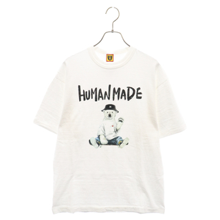 ヒューマンメイド(HUMAN MADE)のHUMAN MADE ヒューマンメイド 24SS GRAPHIC T-SHIRT #16 シロクマ フロントロゴ 半袖Tシャツ ホワイト HM26TE011(Tシャツ/カットソー(半袖/袖なし))